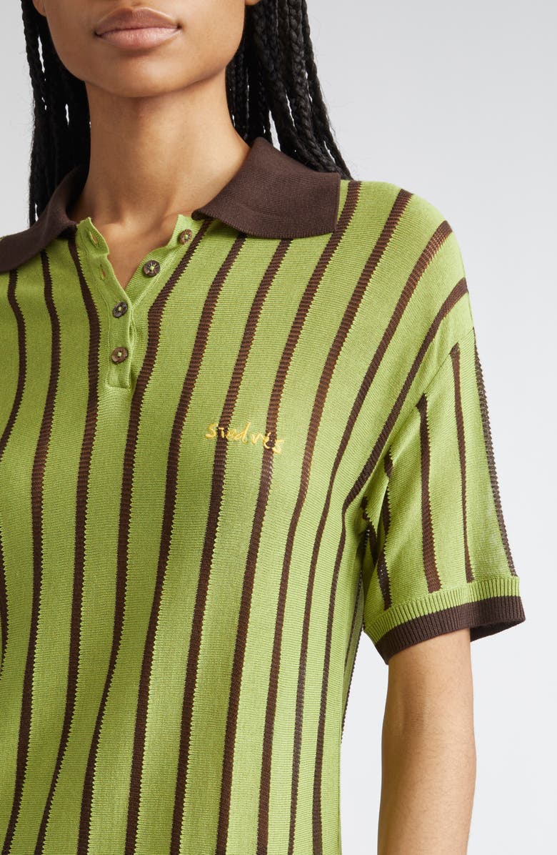 Siedrés Rounes Stripe Polo, Alternate, color, Green