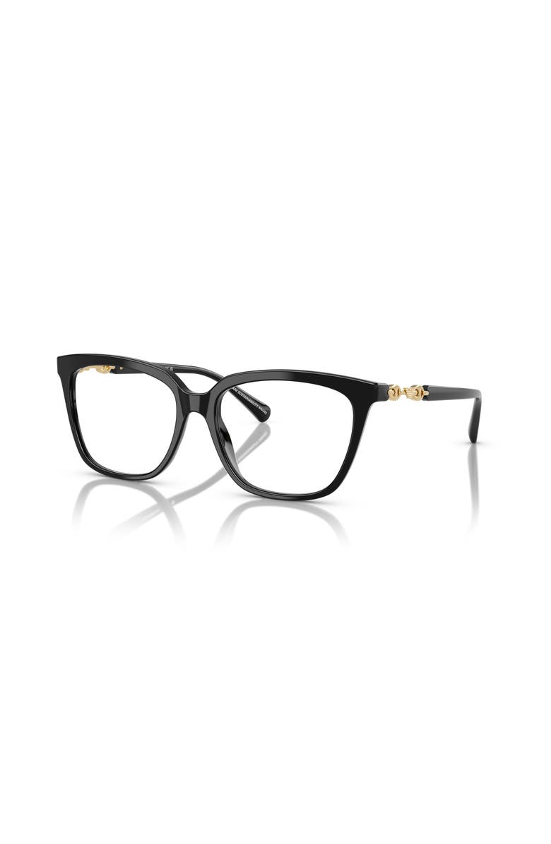 Emporio Armani 53mm Cat Eye optical glasses, Main, color, Black