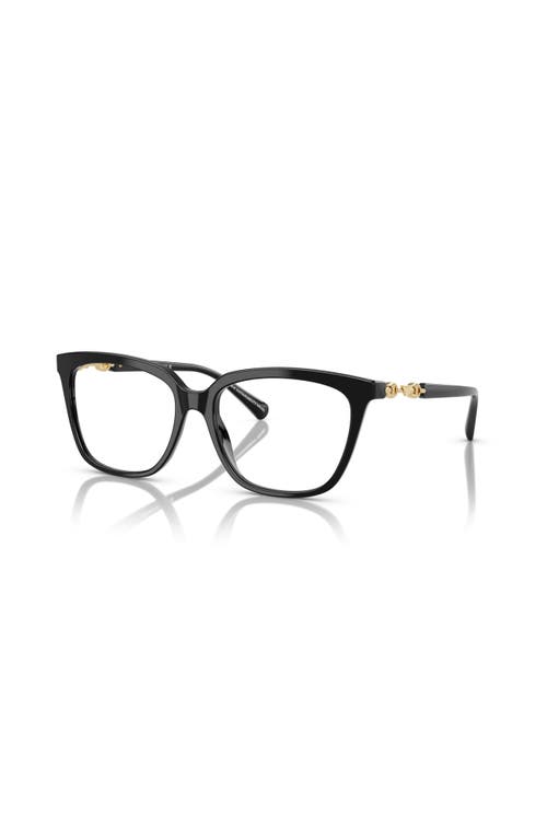 Emporio Armani 55mm Cat Eye Optical Glasses In Black