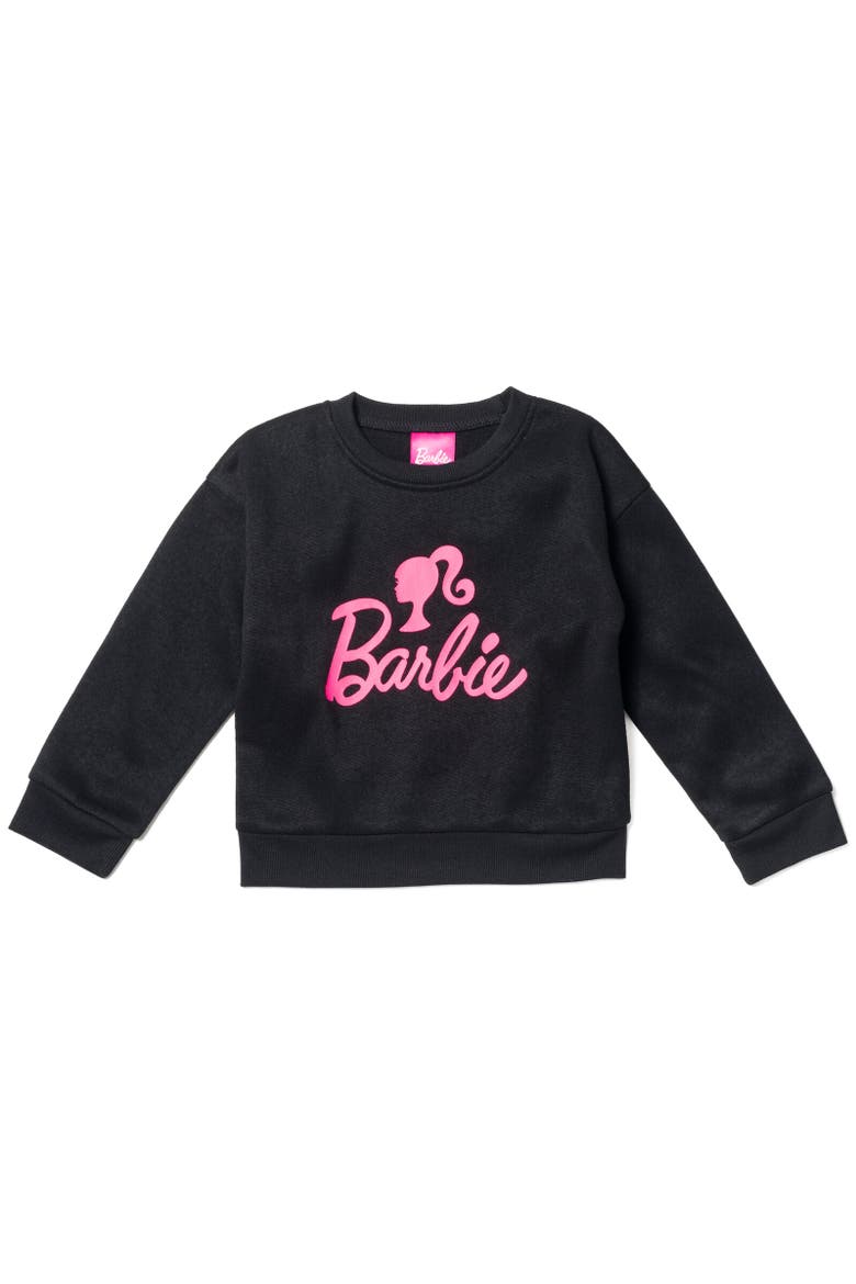 French Terry Sweatshirt & Pants Set, Alternate, color, Black