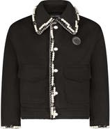 SAINT PERRY Stud And Pearls Embellished Jacket