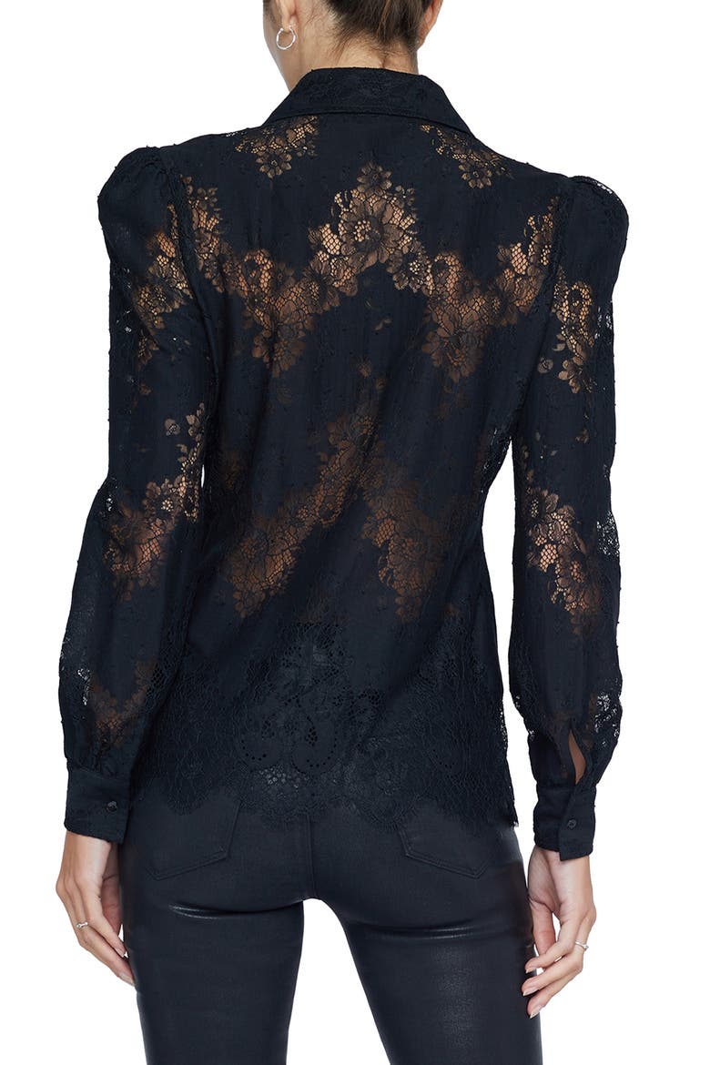 Jenica Lace Blouse, Alternate, color, BLACK
