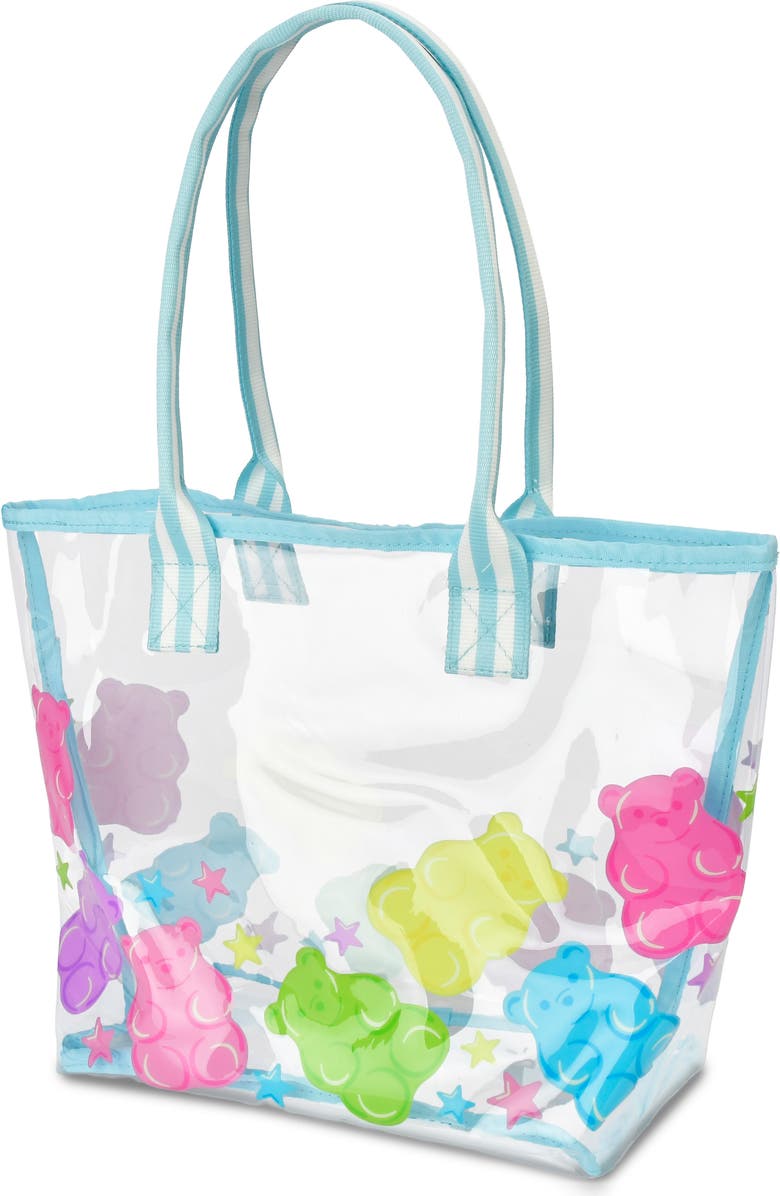 Iscream Kids' Yummy Gummy Clear Tote, Alternate, color, Blue Multi