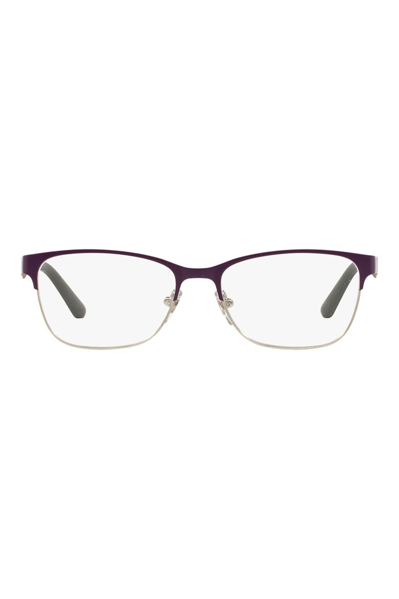 52mm Square Optical Glasses, Main, color, PLUM