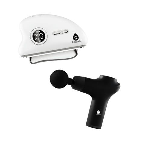 Glow & Recovery Bundle 7-in-1 LED Light Therapy Wand + 3-Speed Massage Gun