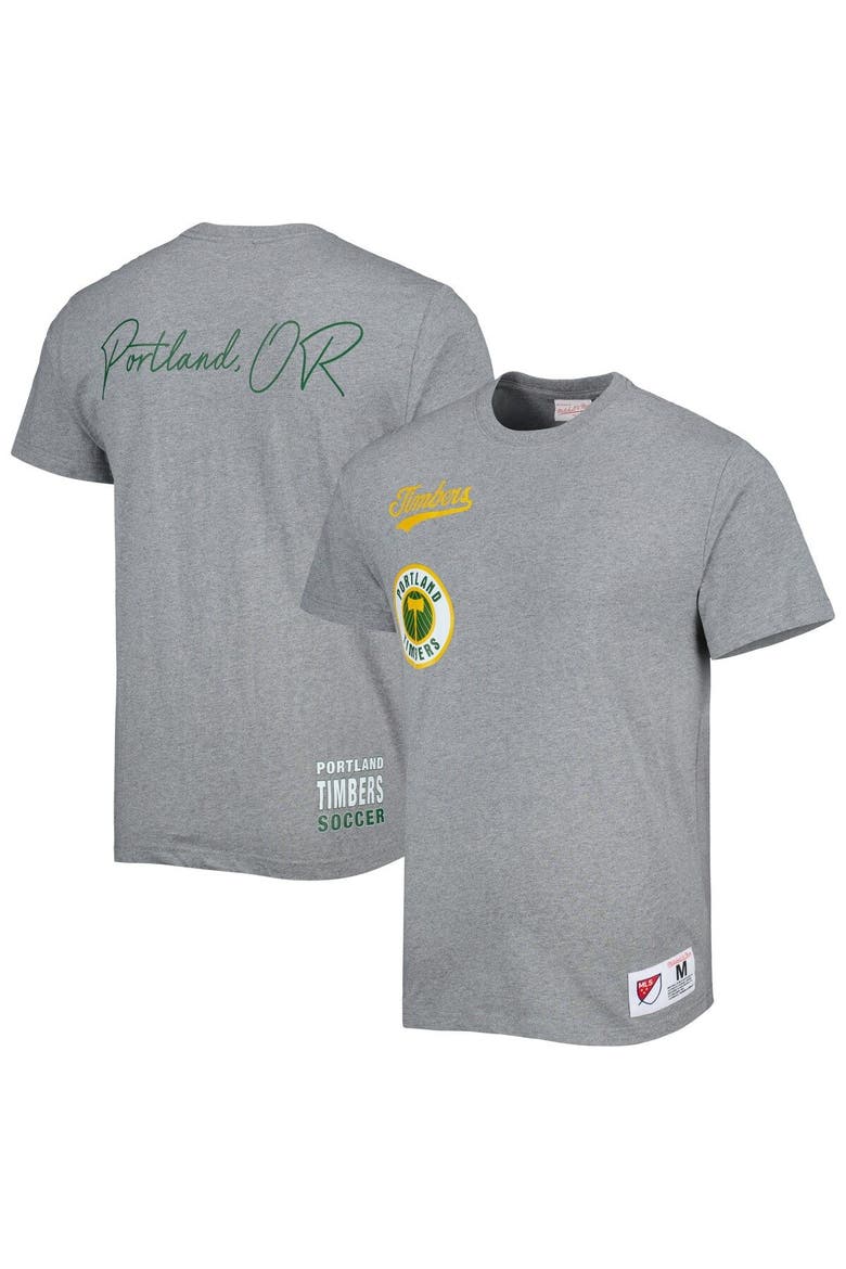 Men's Mitchell & Ness Gray Portland Timbers City Tee, Main, color, Gray