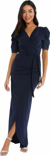 Women's Puff Sleeve Maxi Dress