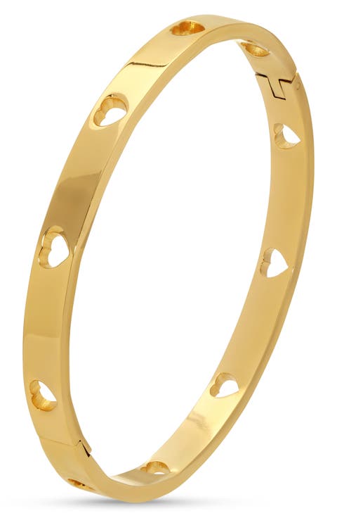 Rona Heart Cutout Cuff Bracelet