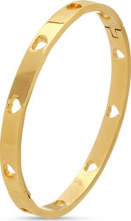 EYE CANDY LOS ANGELES Rona Heart Cutout Cuff Bracelet