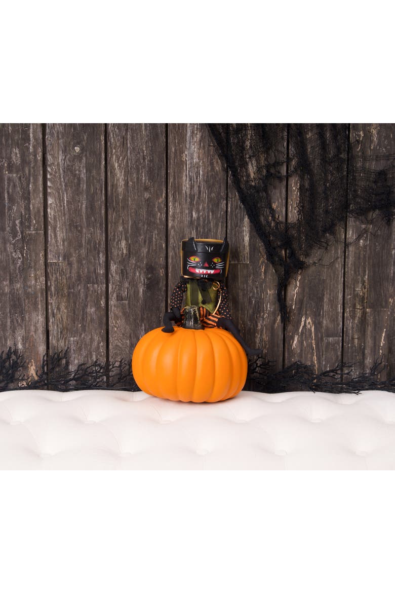 Genny Box Head Halloween Joe Spencer Gathered Traditions Figurine, Alternate, color, Black