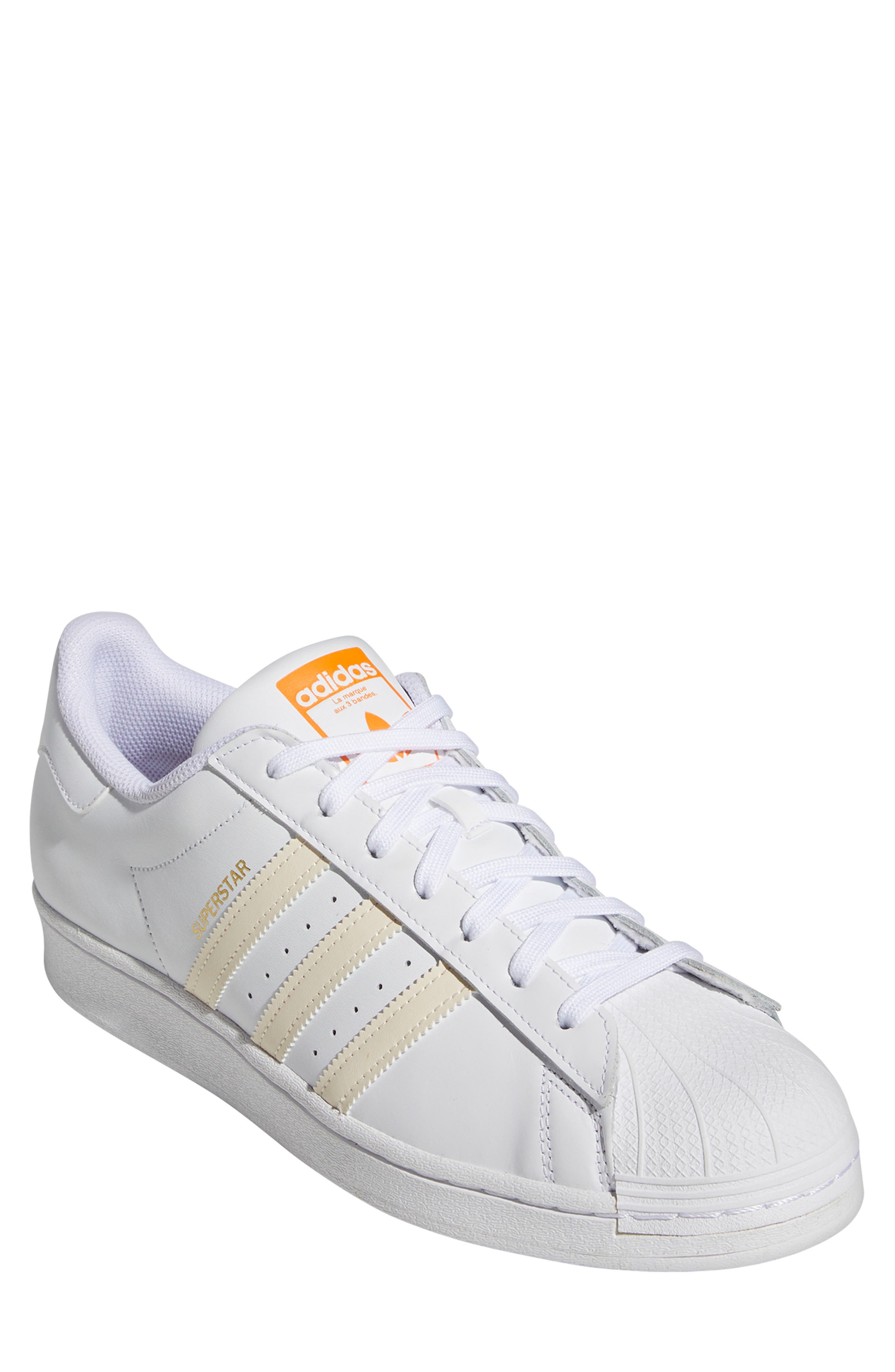 adidas Lace-Up Superstar Sneaker, Main, color, 