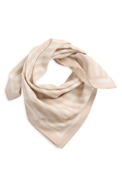Treasure & Bond Cotton Gauze Bandana In Ivory Stripes