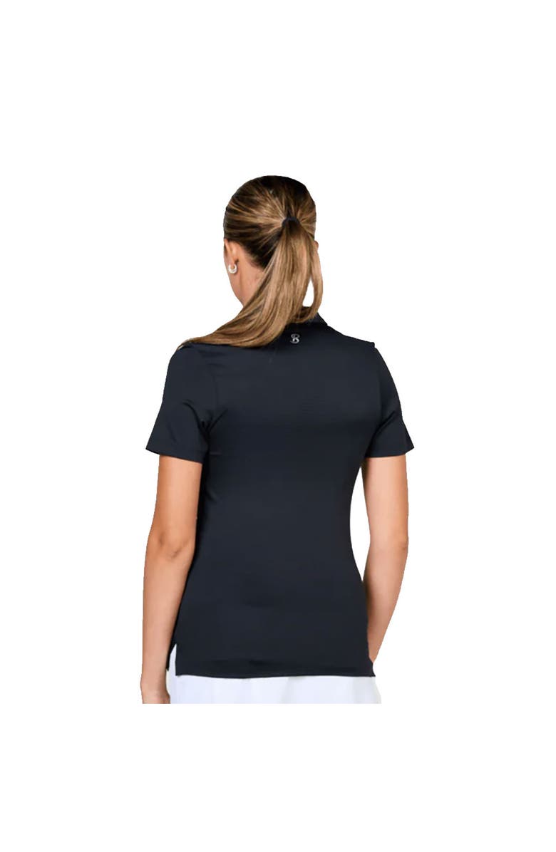 Sofibella Golf Colors Womens Short Sleeve Golf Polo, Alternate, color, Black