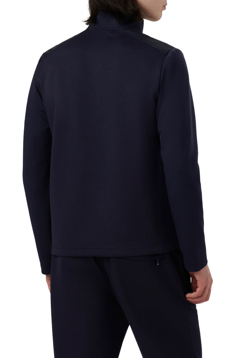 Bugatchi Soft Touch Quarter Zip Pullover, Alternate, color, Navy