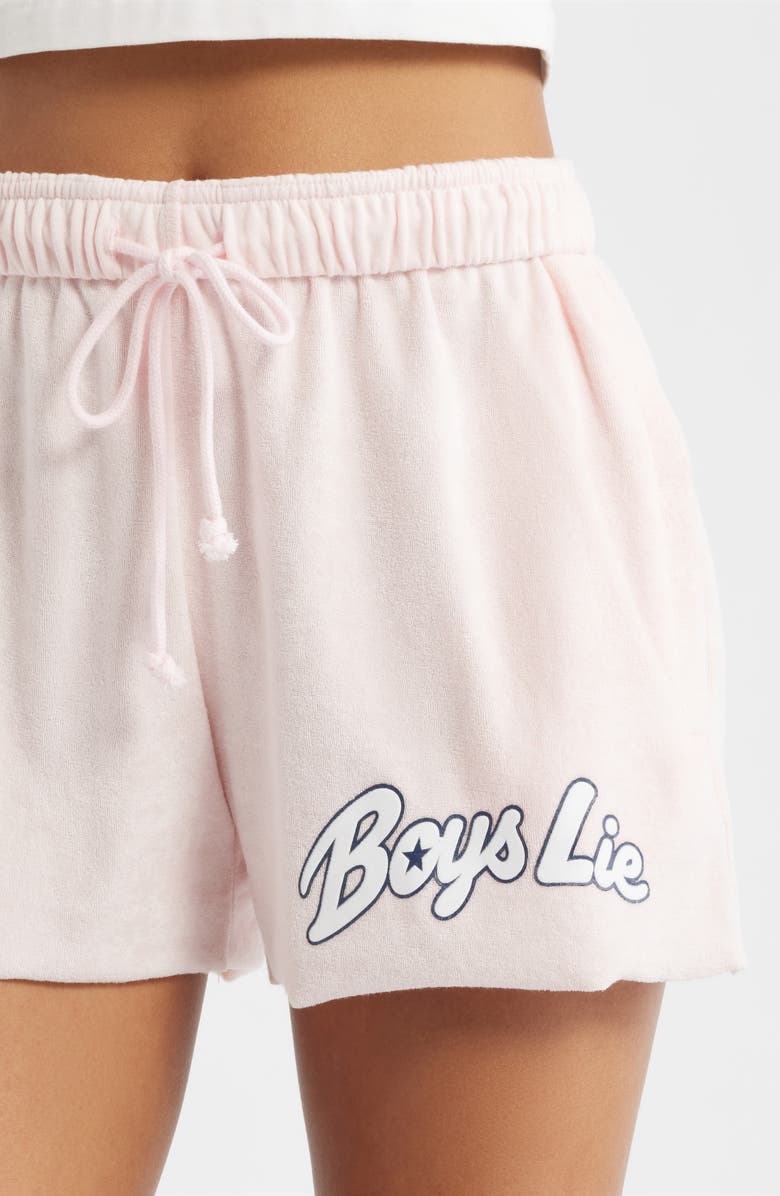 BOYS LIE Starlight Graphic Sweat Shorts, Alternate, color, Pink