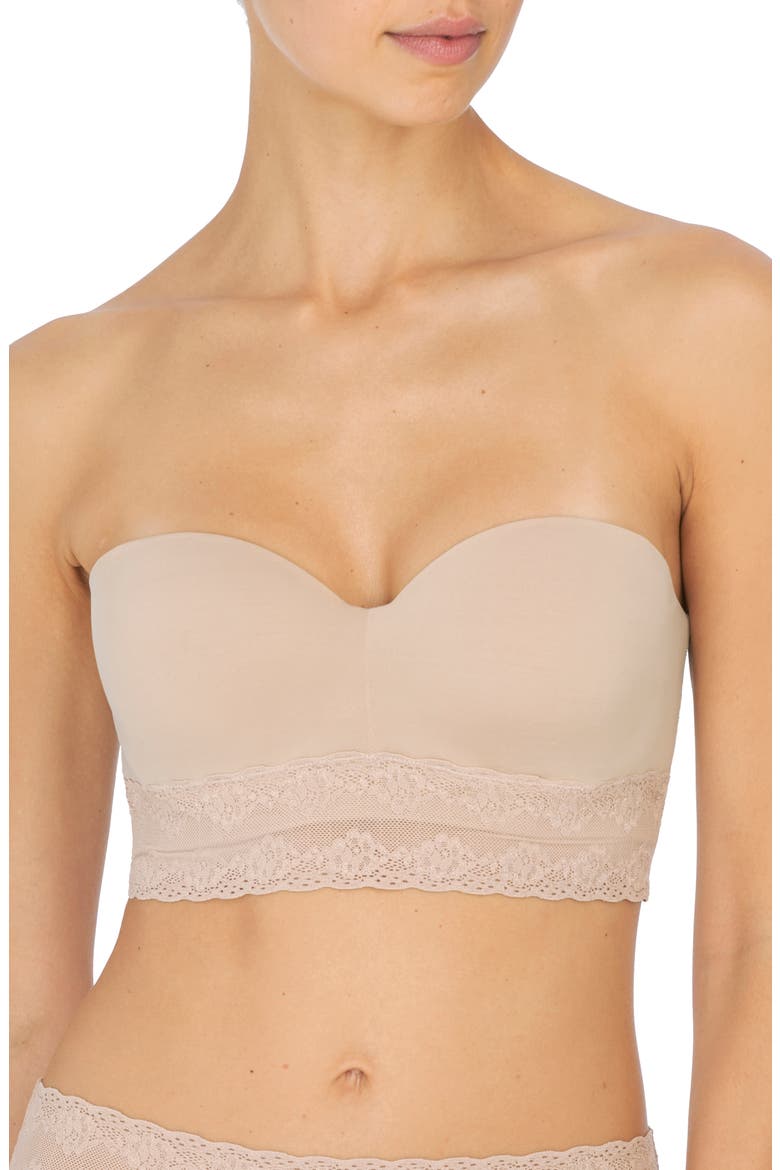 Bliss Perfection Longline Strapless Bra, Main, color, CAFE