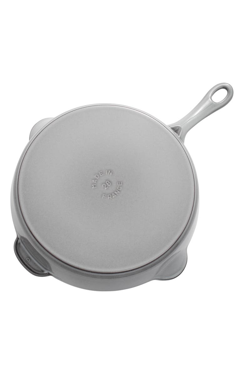 Staub 11-Inch Enameled Cast Iron Traditional Deep Skillet, Alternate, color, Graphite Grey