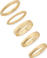 Nordstrom Set of 5 Assorted Stacking Rings