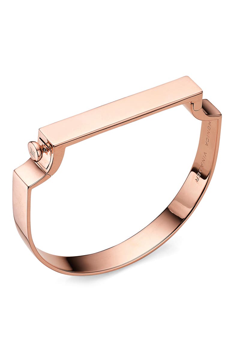 Signature Bangle, Main, color, ROSE GOLD