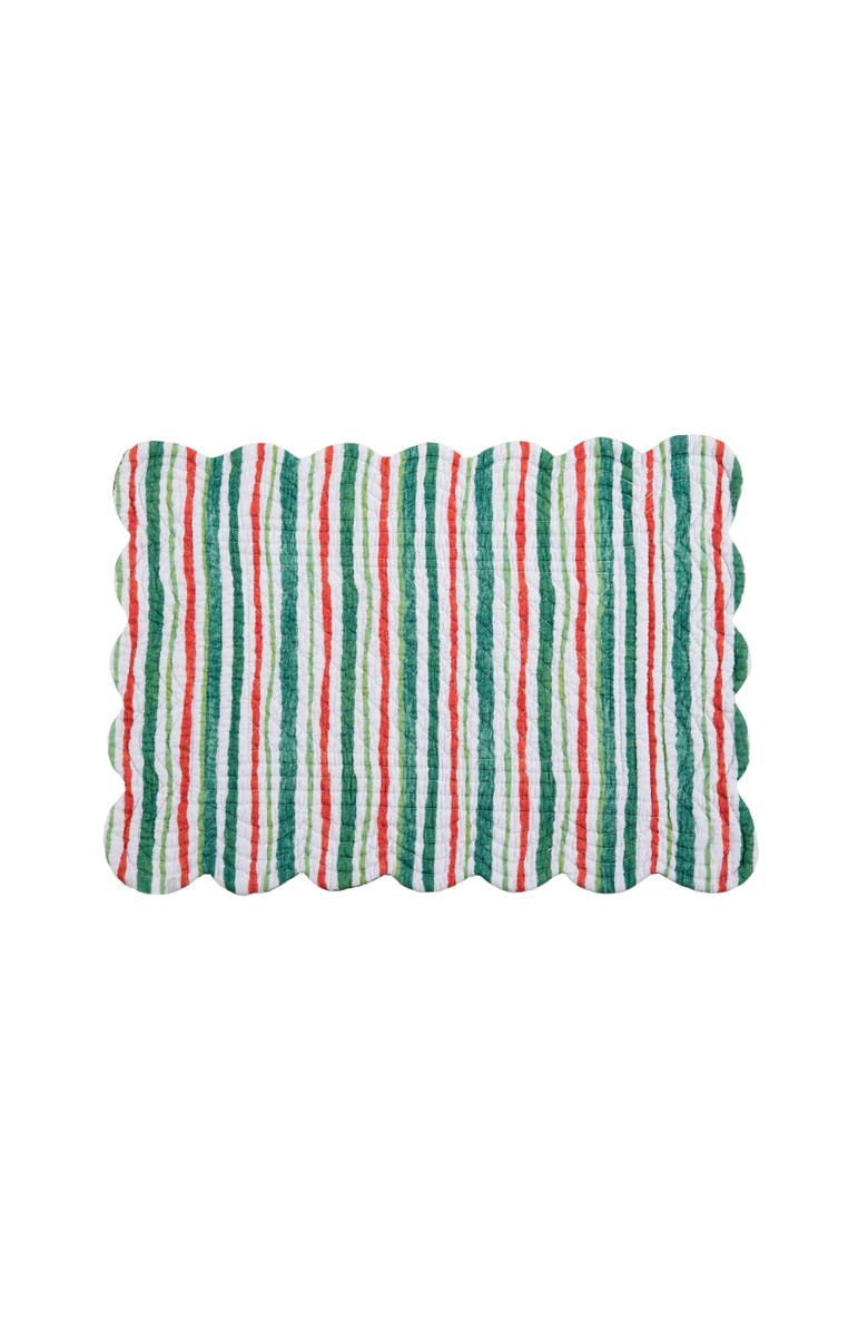 C&F Home Delwyn Cardinal Placemats Set of 6, 13" x 19", Alternate, color, Red