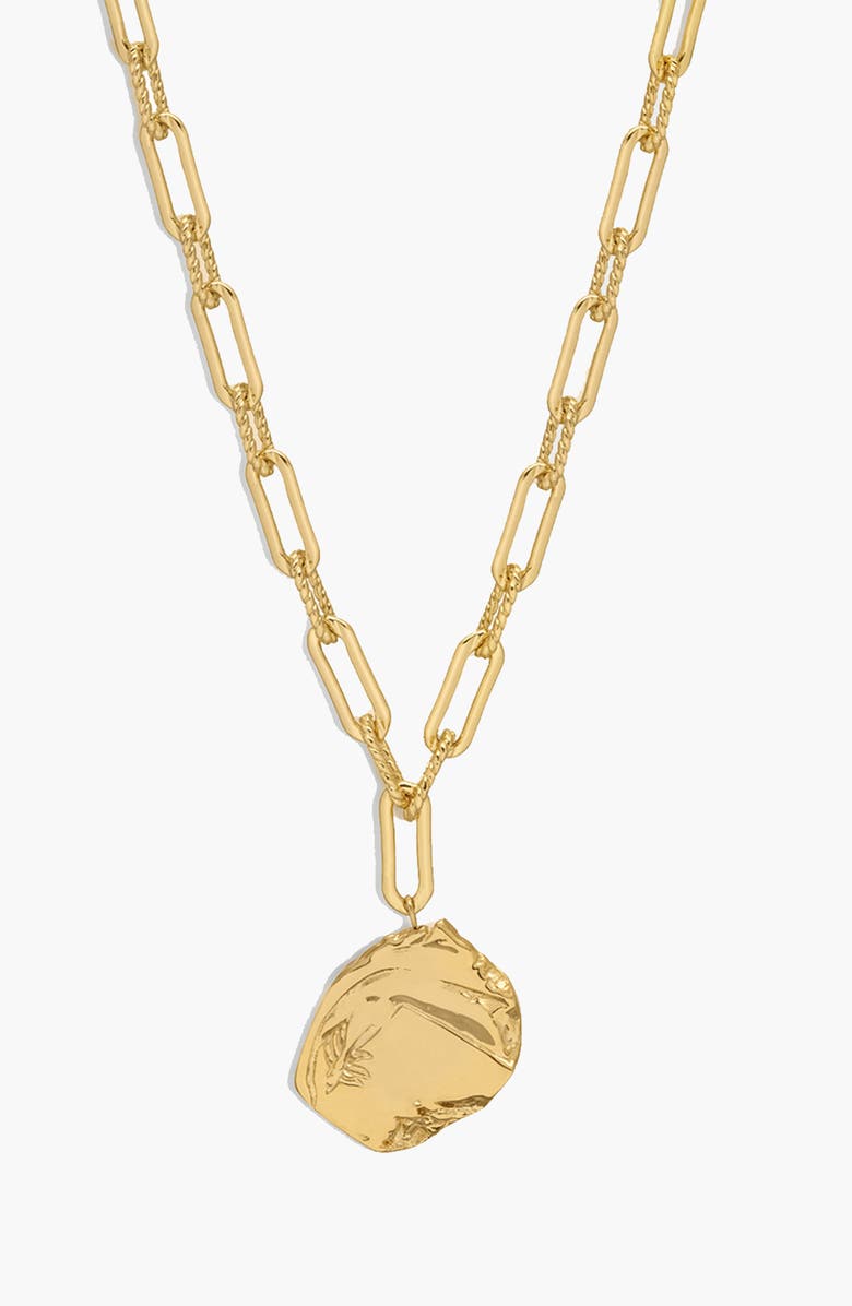 YOJ Mao Maxi Pendant Necklace in Gold, Main, color, Gold