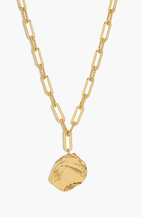Mao Maxi Pendant Necklace in Gold