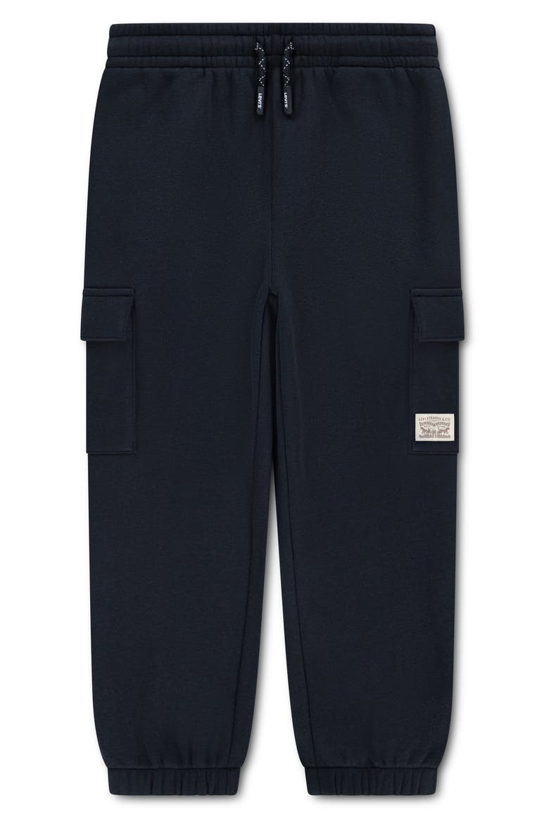 Kids' Two Horse Baggy Cargo Fleece Joggers, Main, color, G52JET BLA