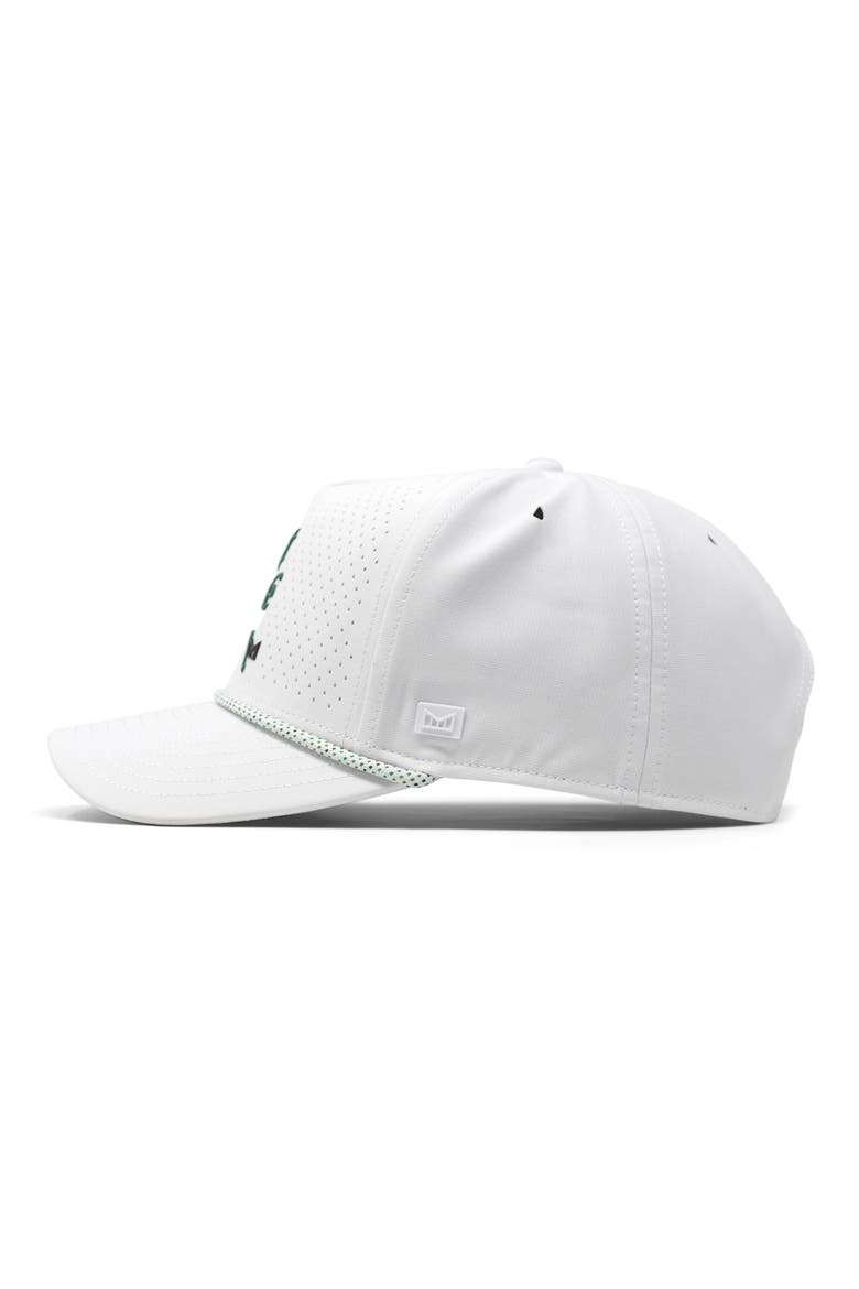 Odysea Links Hydro Performance Snapback Hat, Alternate, color, WHITE/ GREEN
