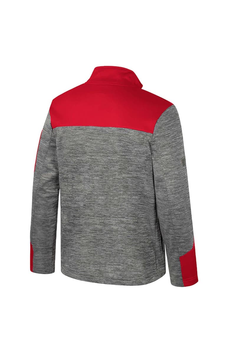 COLOSSEUM Men's Colosseum  Gray/Scarlet Ohio State Buckeyes Guard Full-Zip Jacket, Alternate, color, Gray