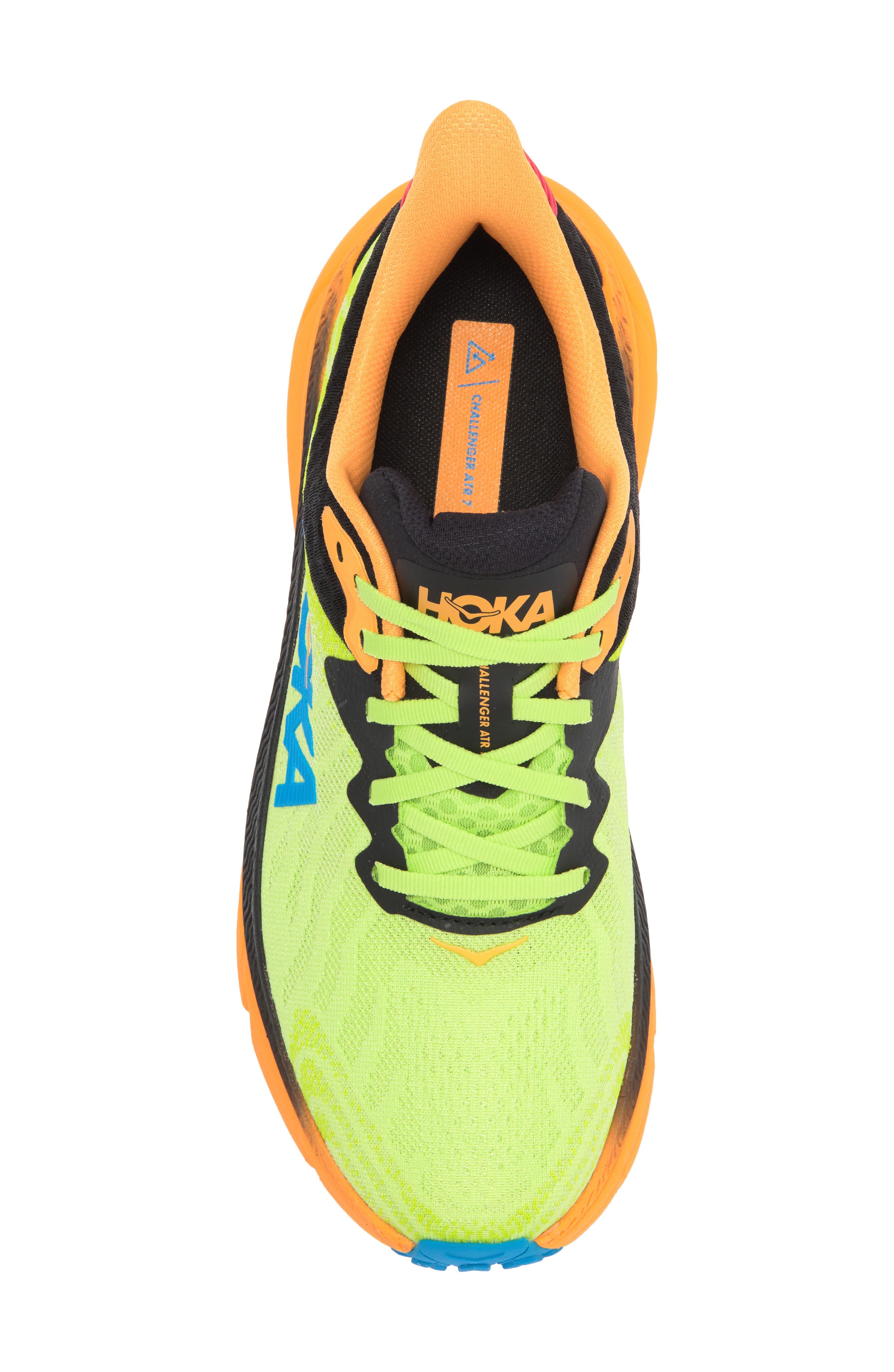 HOKA Challenger 7 Running Shoe, Alternate, color, Black / Lettuce