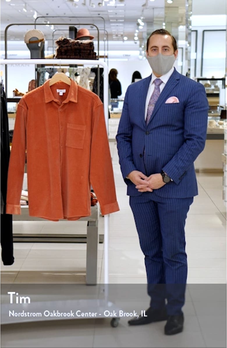 Oversized Cord Button-Up Shirt, sales video thumbnail