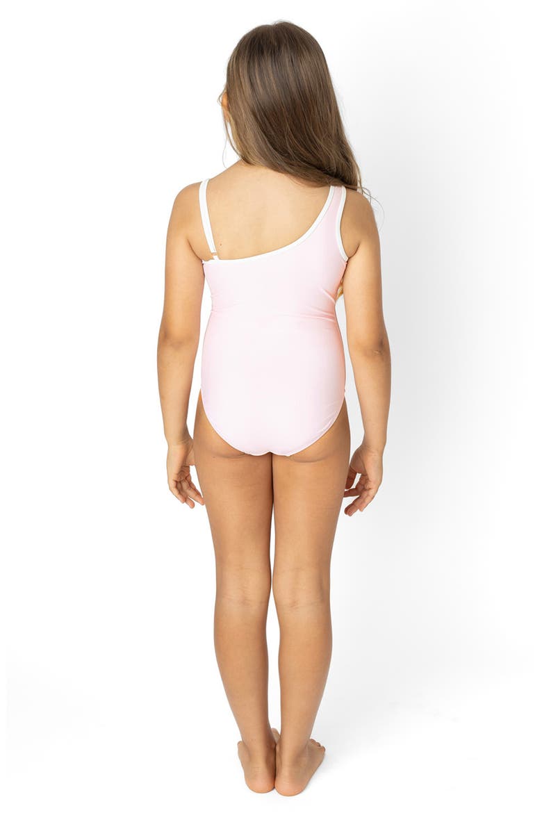 Kids' Sequin Palm One-Piece Swimsuit, Alternate, color, PINK