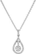 LuvMyJewelry Elysian Teardrop Diamond Pendant 14K Gold