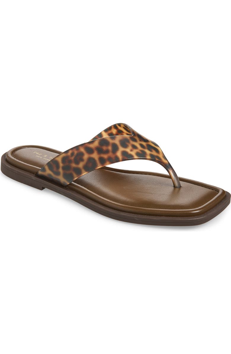 rag & bone Gracie Jelly Flip Flop, Main, color, Tortoise