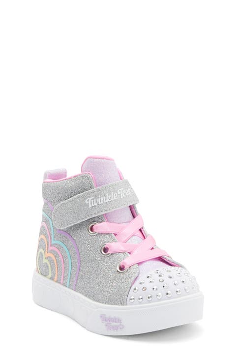 Kids' Twinkle Toes Heart Steps High Top Sneaker (Walker & Toddler)