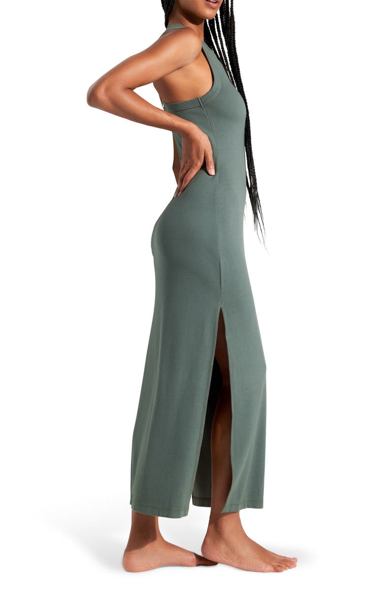 Spiritual Gangster Simone Rib Maxi Dress, Alternate, color, Agave