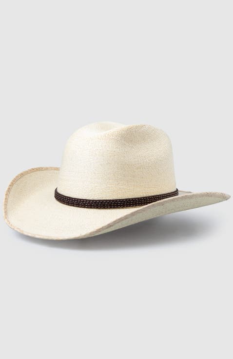 Solstice  Handwoven Straw Sun Hat - Bohemian Summer Cowboy Hat