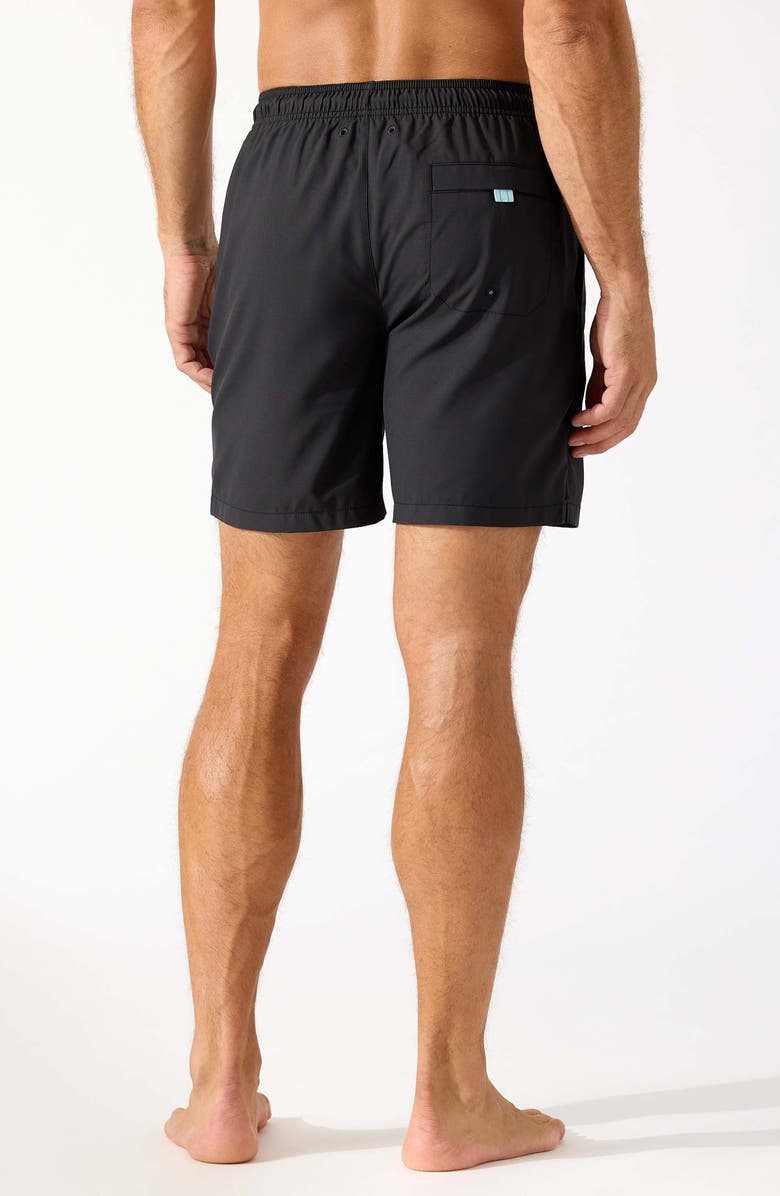 Tommy Bahama Naples Shore Swim Trunks, Alternate, color, Black