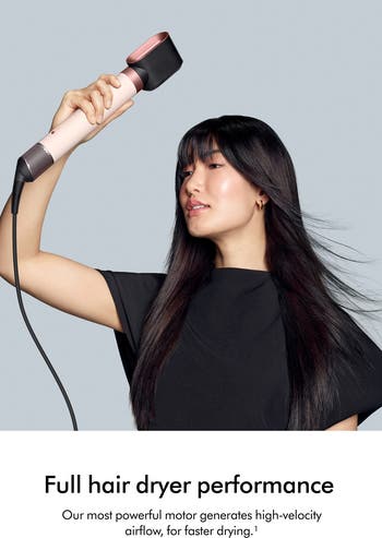 Airwrap Co-anda2x<sup>™</sup> Multi-styler & Dryer Straight+Wavy in Ceramic Pink and Rose Gold