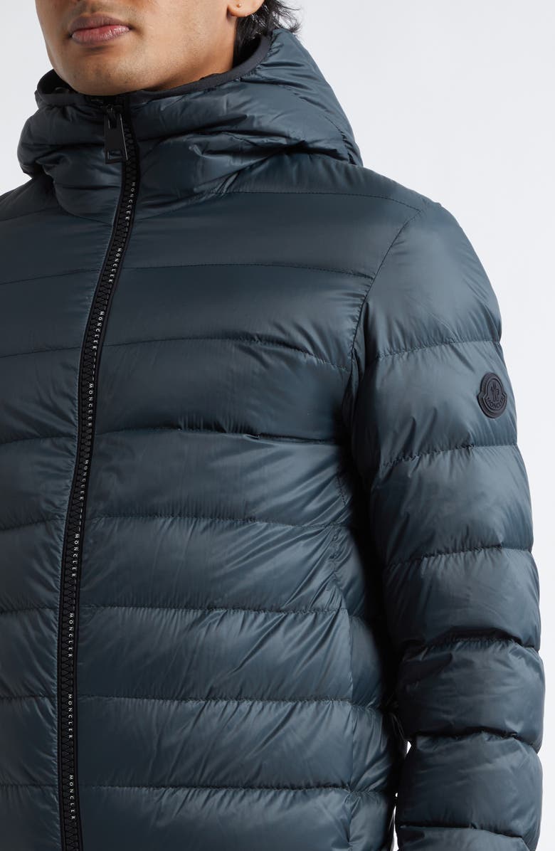 Moncler Alrai Hooded Down Puffer Jacket, Alternate, color, Anchor Gray