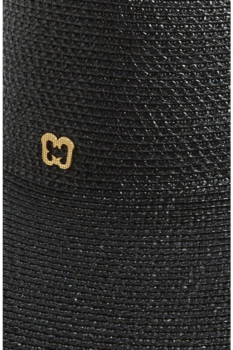 Floppy Straw Hat, Alternate, color, BLACK