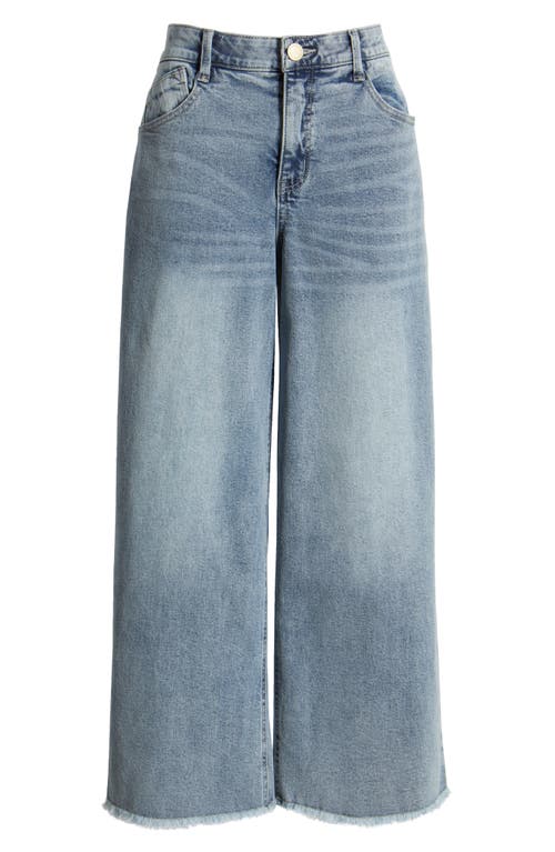 Wit & Wisdom Wyatt 'ab'solution Skyrise Wide Leg Jeans In Light Blue Artisanal