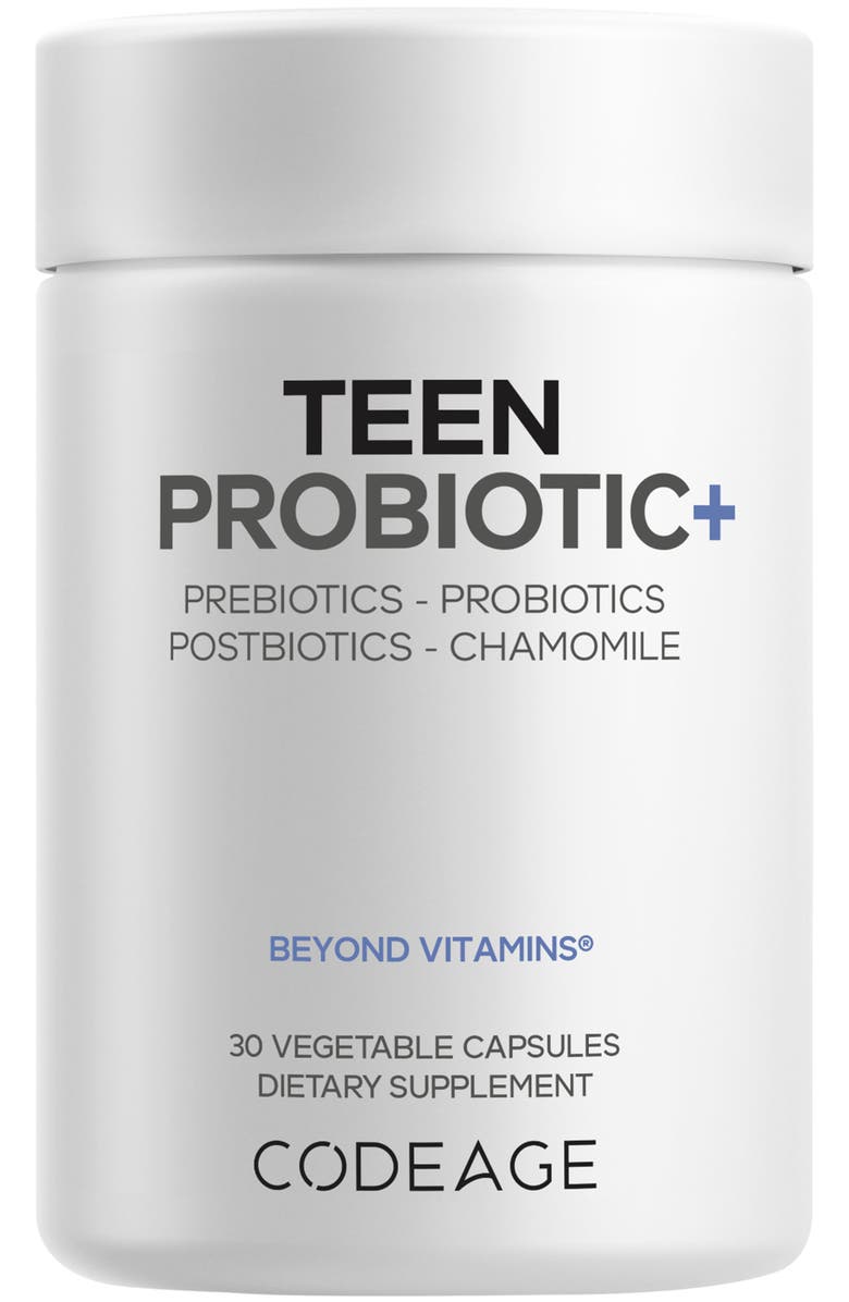 Codeage Teen Probiotic+ 30ct, Main, color, White