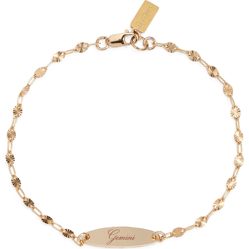 Set & Stones Engraved Zodiac Pendant