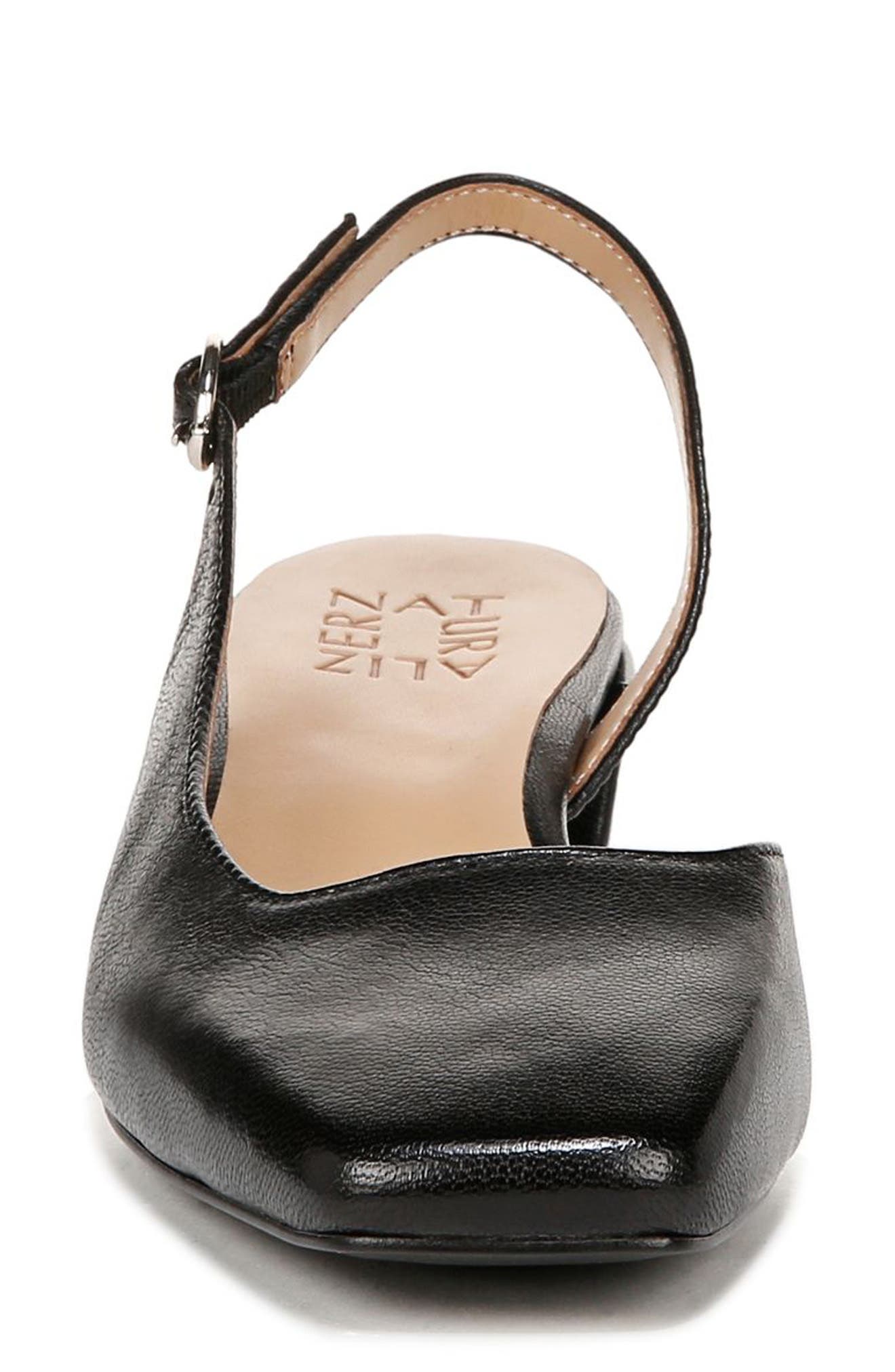 Naturalizer Jayla Half d'Orsay Slingback Pump, Alternate, color, Black Leather