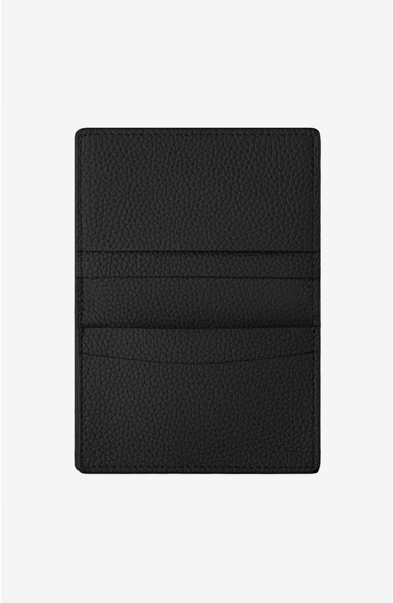 MAISON de SABRÉ Leather Card Case, Alternate, color, Black Caviar