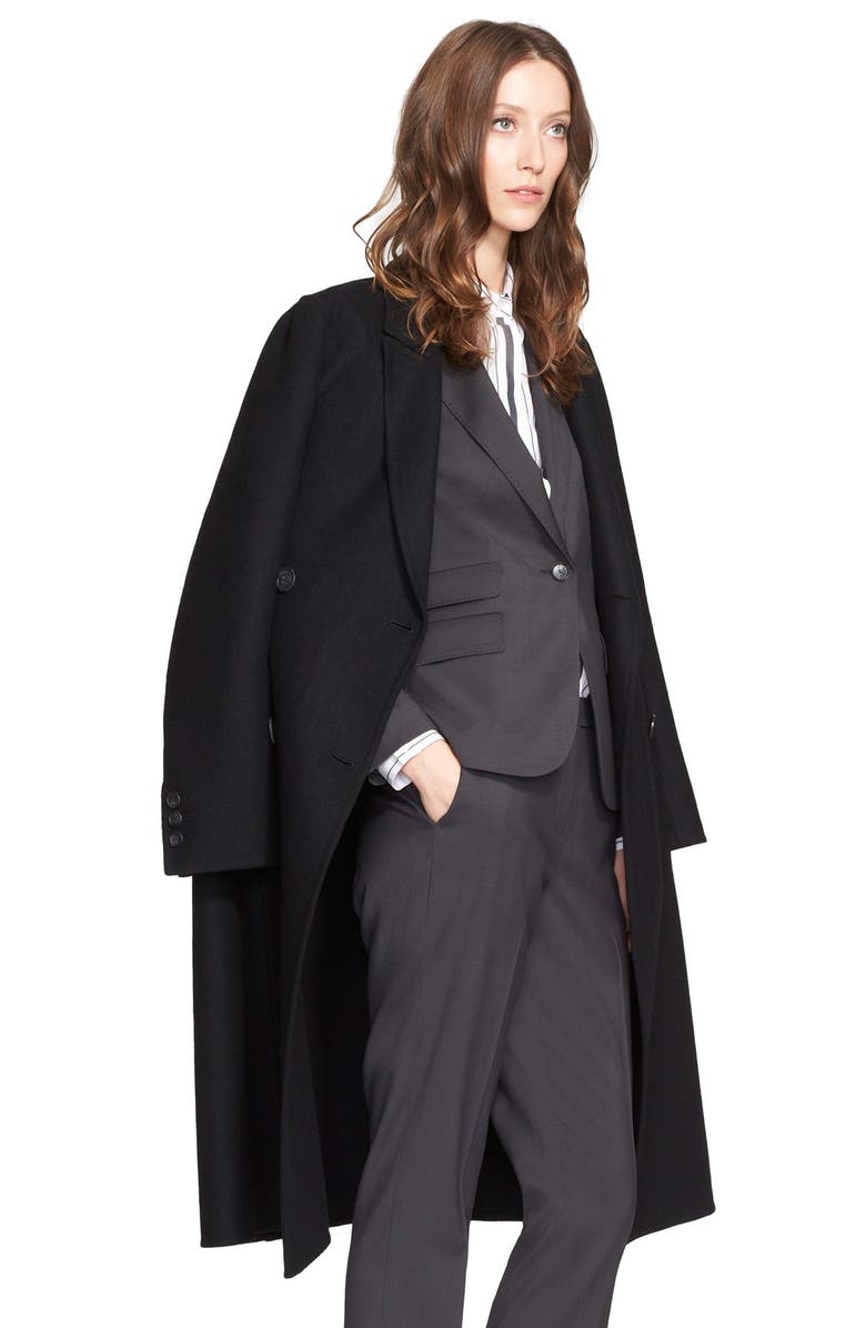 Nordstrom Signature and Caroline Issa Cashmere Reefer Coat, Alternate, color, 