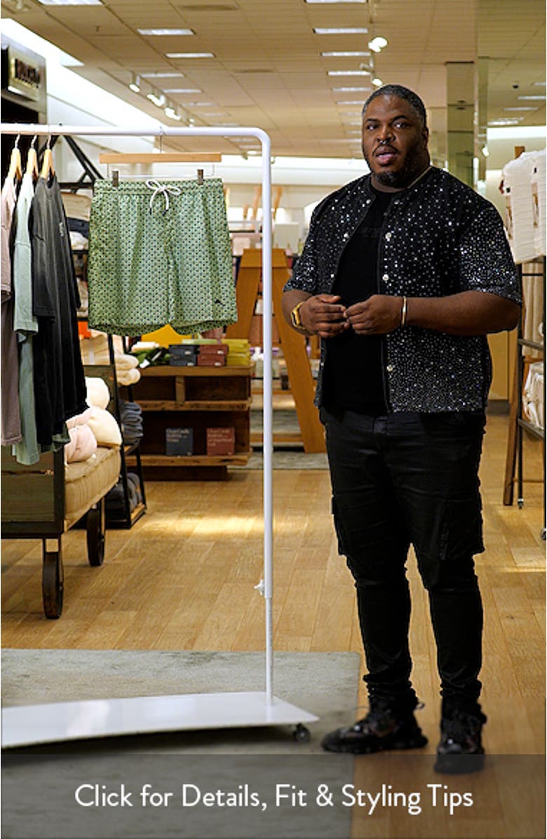 Naples Teeny Martini Print Swim Trunks, sales video thumbnail