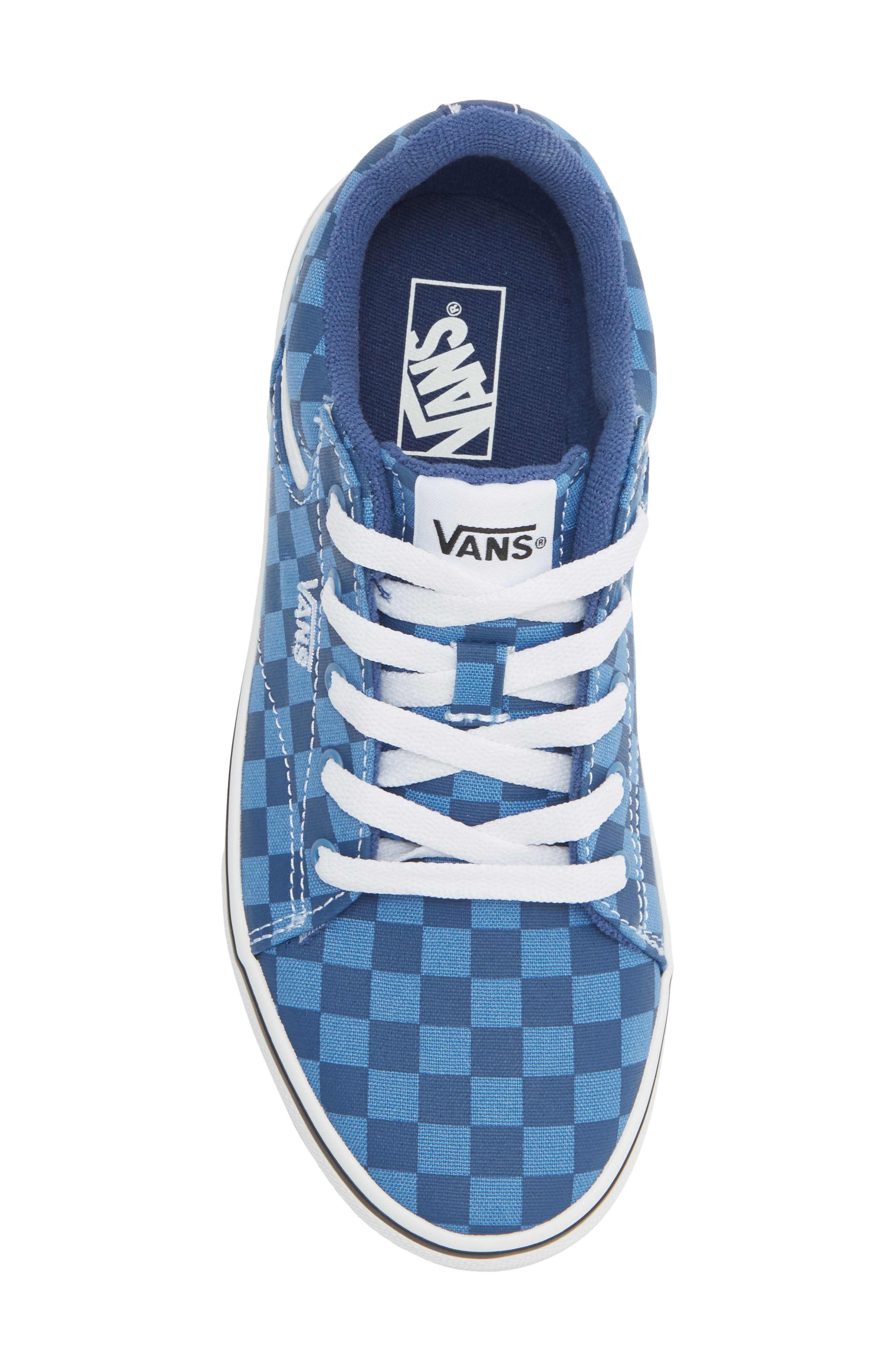 Vans Kids' Seldan Sneaker, Alternate, color, Tonal Check True Navy