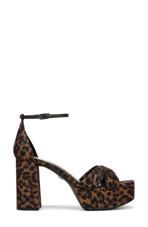 Sam Edelman Jullian Platform Heel Brown Multi Fabric In Brown Multi